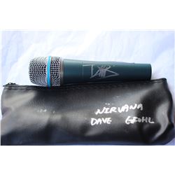 Signed David Grohl (Nirvana) Microphone