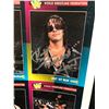 Image 2 : WWF UNCUT CARD SHEET SIGNED BY BRET "THE HITMAN HART" (JSA COA)