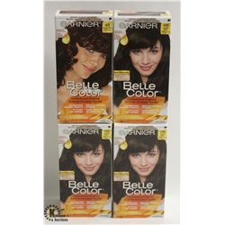 4 BOXES OF ASSORTED COLOR GARNIER COLOR EASE