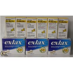 BAG OF EXLAX GENTLE OVERNIGHT LAXATIVE & INFANT