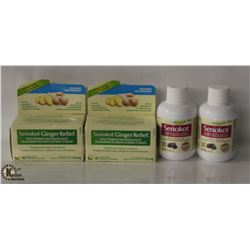 2 BOTTLES OF SENOKOTS LAXATIVE & 2 BOXES OF