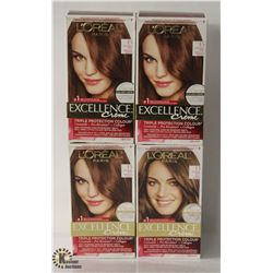 4 BOXES OF ASSORTED COLOR L'ORÉAL EXCELLENCE