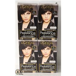 4 BOXES OF L'ORÉAL SUPERIOR PREFERENCE INFINIA