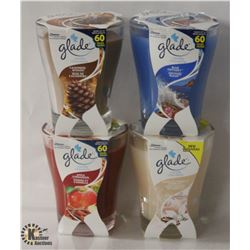 4 GLADE CANDLES INCL. DELICATE VANILLA EMBRACE,