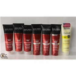6 BOTTLES OF JOHN FRIEDA HAIR PRODUCTS INCL.
