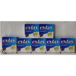 7 BOXES OF EXLAX CHOCOLATE PIECES GENTLE