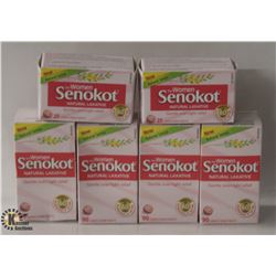 6 BOXES OF SENOKOT FOR WOMEN NATURAL LAXATIVE