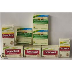 5 BOXES OF SENOKOT NATURAL LAXATIVE & 3 BOXES OF