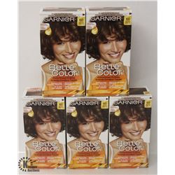 5 BOXES OF GARNIER LIGHT BROWN COLOR EASE CRÈME