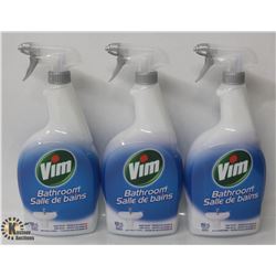 3 BOTTLES OF VIM BATHROOM CLEANER