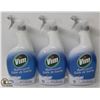 Image 1 : 3 BOTTLES OF VIM BATHROOM CLEANER