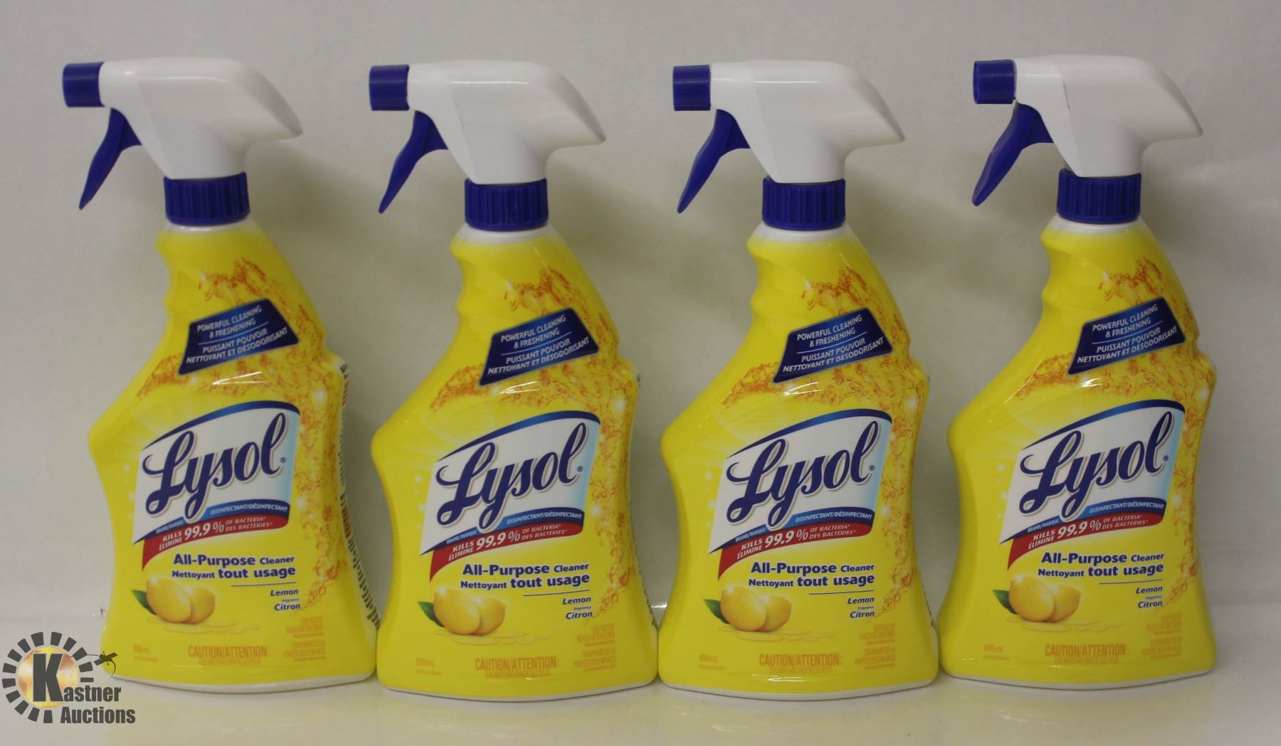4 BOTTLES OF LYSOL LEMON ALL PURPOSE CLEANER Kastner Auctions