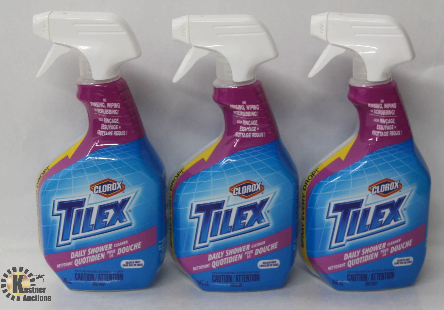 3 BOTTLES OF CLOROX TILEX DAILY SHOWER CLEANER