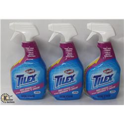 3 BOTTLES OF CLOROX TILEX DAILY SHOWER CLEANER