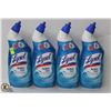 Image 1 : 4 BOTTLES OF LYSOL ACTION GEL TOILET BOWL CLEANER