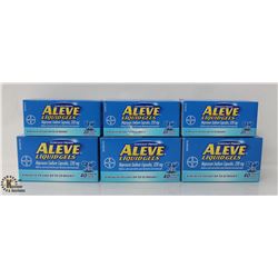 6 BOXES OF ALEVE LIQUID GELS