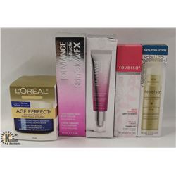 BAG OF ASSORTED SKIN CARE PRODUCTS INCL.