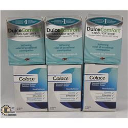 BAG OF ASSORTED STOOL SOFTENER INCL.