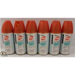 6 CANS OF OFF! SMOOTH & DRY INSECT REPELLENT