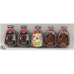 5 ASSORTED COLOR KIWI EXPRESS SHINE SPONGE