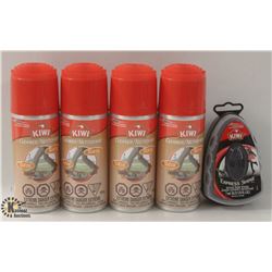 BAG OF KIWI SHOE PRODUCTS INCL. SUEDE CLEANER &