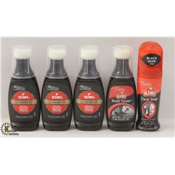 BAG OF KIWI SHOE PRODUCTS INCL. BLACK SCUFF COVER