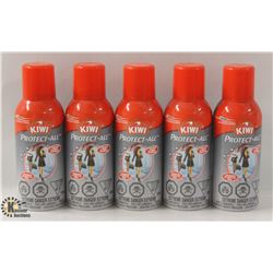 5 CANS OF KIWI PROTECT-ALL