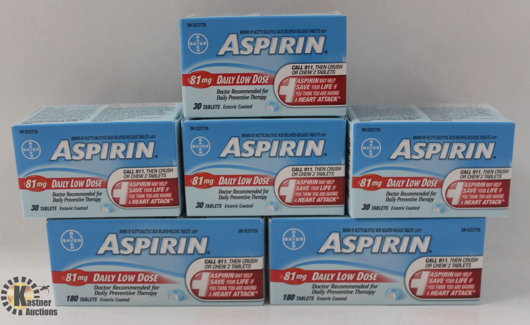 6 BOXES OF DAILY LOW DOSE ASPIRIN