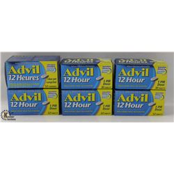 6 BOXES OF ADVIL 12 HOUR