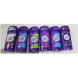 BAG OF 6 LADY SPEED STICK DEODORANT