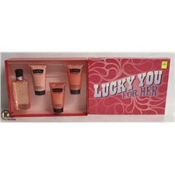LUCKY BRAND LUCKY YOU FOR HER 4 PIECE SET