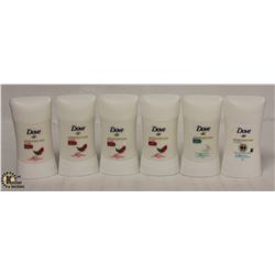 BAG OF 6 DOVE LADIES STICK DEODORANT