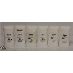 BAG OF 6 DOVE LADIES STICK DEODORANT