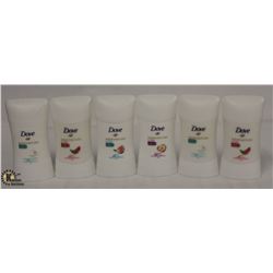 BAG OF 6 DOVE LADIES STICK DEODORANT