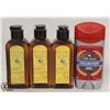Image 1 : 3 BOTTLES OF LIVE CLEAN ARGAN OIL & 1 OLD SPICE