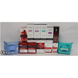 BAG OF ASSORTED SKIN CARE PRODUCTS INCL. L'ORÉAL