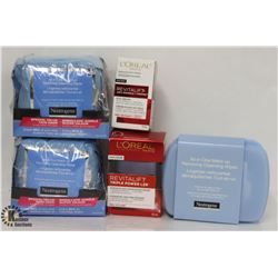 BAG OF ASSORTED SKIN CARE PRODUCTS INCL. L'ORÉAL