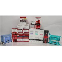 BAG OF ASSORTED SKIN CARE PRODUCTS INCL. L'ORÉAL