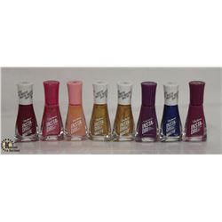 8 BOTTLES OF ASSORTED COLOR SALLY HANSEN