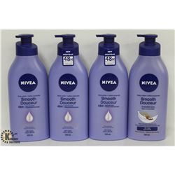 4 BOTTLES OF NIVEA SMOOTH LOTION