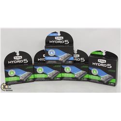 5 BOXES OF SCHICK HYDRO 5 RAZOR CARTRIDGES