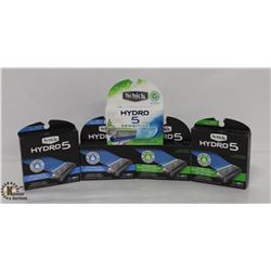 5 BOXES OF SCHICK HYDRO 5 RAZOR CARTRIDGES