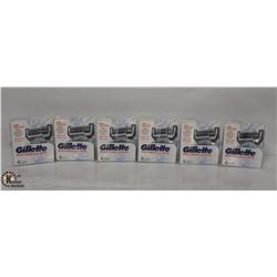 6 BOXES OF GILLETTE SKINGUARD RAZOR CARTRIDGES