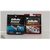 Image 1 : 2 ASSORTED PACKS OF GILLETTE RAZOR CARTRIDGES