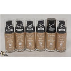 6 BOTTLES OF REVLON NATURAL BEIGE 24HRS WEAR