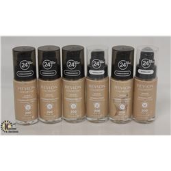 6 BOTTLES OF REVLON NUDE 24HRS WEAR COLORSTAY