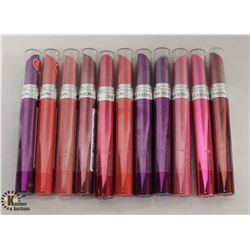 BAG OF ASSORTED SHADES OF REVLON LIP PRODUCTS