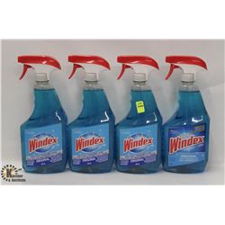 4 BOTTLES OF ORIGINAL WINDEX GLASS CLEANER