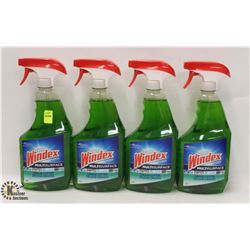 4 BOTTLES OF WINDEX MULTI-SURFACE GREASE CUTTER