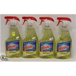 4 BOTTLES OF WINDEX MULTI-SURFACE ANTIBACTERIAL